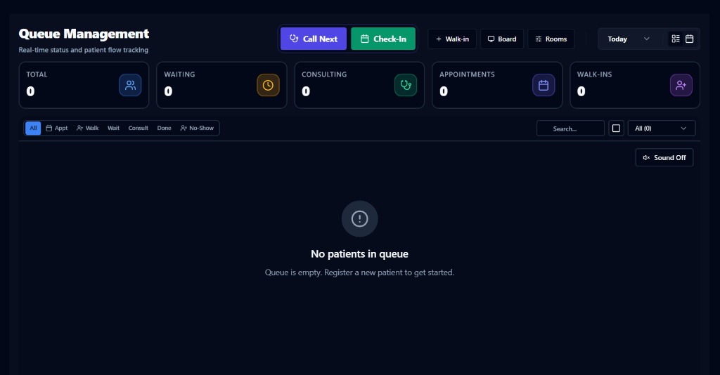 OPD Queue Management Interface